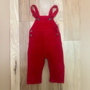 Red overalls